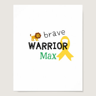 childhood cancer.brave warrior.Custom Poster&Print Poster