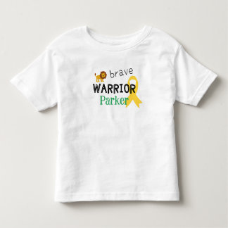 childhood cancer.brave warrior.CustomToddler Shirt
