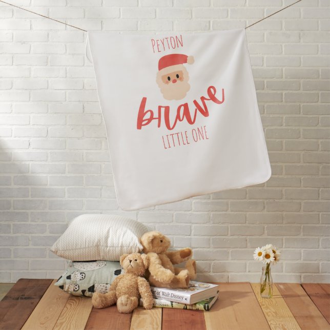 childhood cancer Christmas Custom Baby Blanket (In Situ)