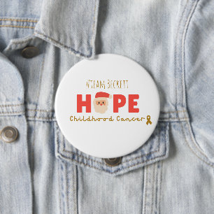 childhood cancer Christmas Custom hope Button 