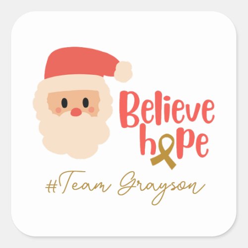 childhood cancer Christmas Custom Stickers 