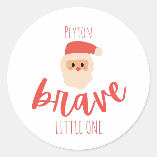 childhood cancer Christmas Custom Stickers Labels (Front)