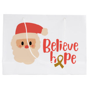 childhood cancer Christmas Holiday Gift Bags