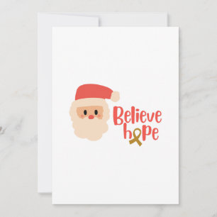 childhood cancer Christmas Holiday Invitation