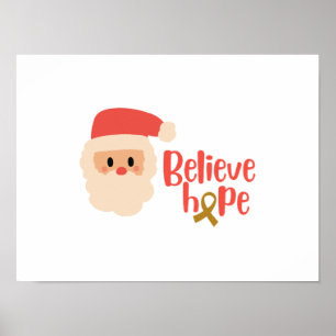 childhood cancer Christmas Holiday Poster & Prints