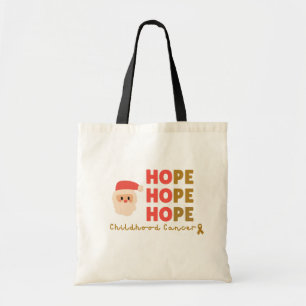 childhood cancer Christmas Holiday  totes bags 