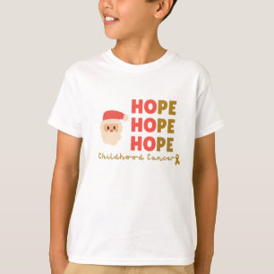 childhood cancer Christmas santa hope Kids T-Shirt