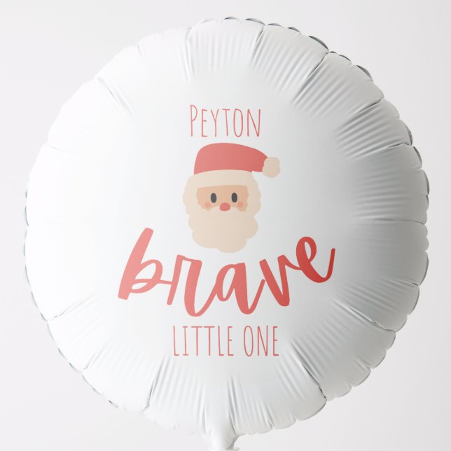 childhood cancer Custom Christmas Santa Helium Balloon (Front)