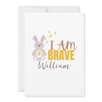 childhood cancer. Custom name. brave. Invitation