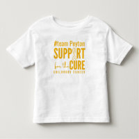 childhood cancer custom support Toddler T-Shirt