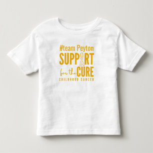 childhood cancer custom support Toddler T-Shirt