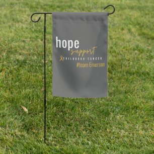 childhood cancer Custom #team name Garden Flag
