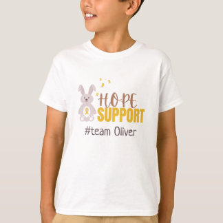 childhood cancer. Custom #team name Kids T-Shirt