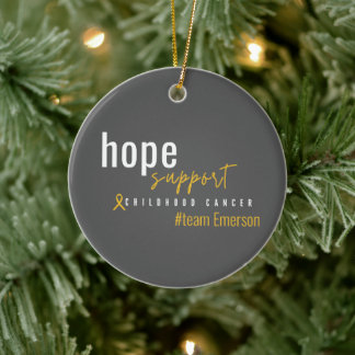 childhood cancer Custom #team name Ornament