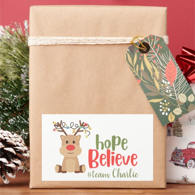 childhood cancer. Custom #team name Stickers (Holiday)