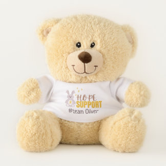 childhood cancer. Custom #team name Teddy Bear