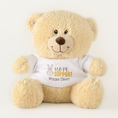 childhood cancer Custom team name Teddy Bear
