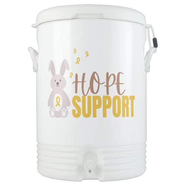 childhood cancer cute Igloo Beverage Cooler (Front)