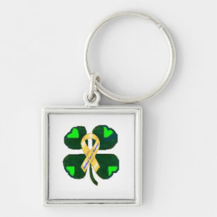 Childhood Cancer DOES NOT Discriminate! Keychain