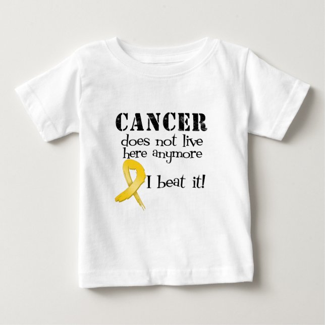 Childhood Cancer Does Not Live Here Anymore Baby T-Shirt (Front)