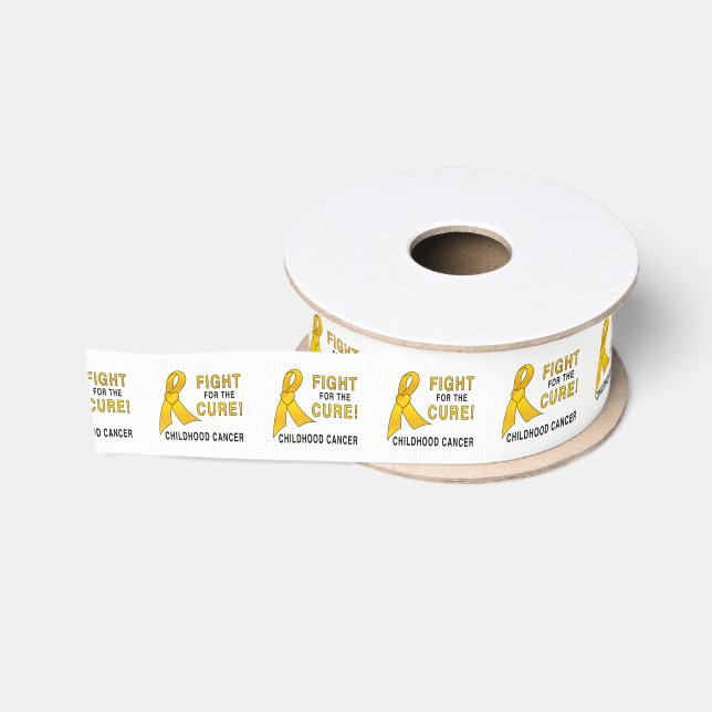 Childhood Cancer Fight for the Cure 1.5" Grosgrain Ribbon (Spool)