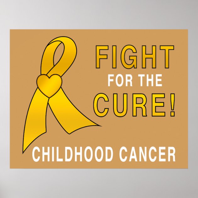 Childhood Cancer Fight For The Cure Poster | Zazzle