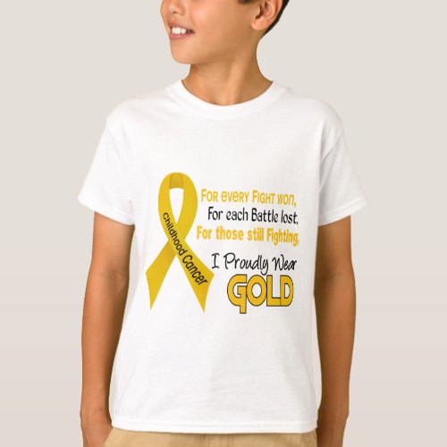 Childhood Cancer For EveryI Proudly Wear Gold 1 T_Shirt