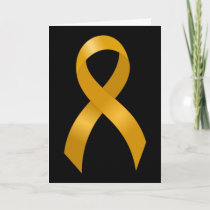 Childhood Cancer Gold Ribbon Card
