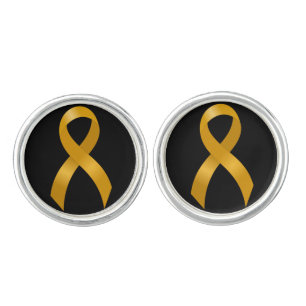 Childhood Cancer Gold Ribbon Cufflinks