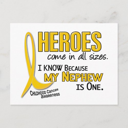 Childhood Cancer Heroes All Sizes 1 Nephew Postcard