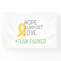 childhood cancer. hope #team Name custom Banner