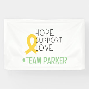 childhood cancer. hope #team Name custom Banner