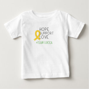 childhood cancer.hope#teamName Custom Baby T-Shirt