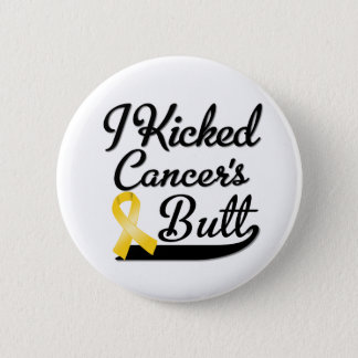 Childhood Cancer I Kicked Butt Button