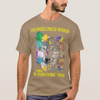 Childhood Cancer I Know All Things and I Am Surviv T-Shirt