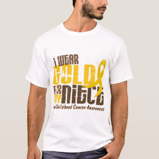 Childhood Cancer I WEAR GOLD FOR MY NIECE 6.3 T-Shirt
