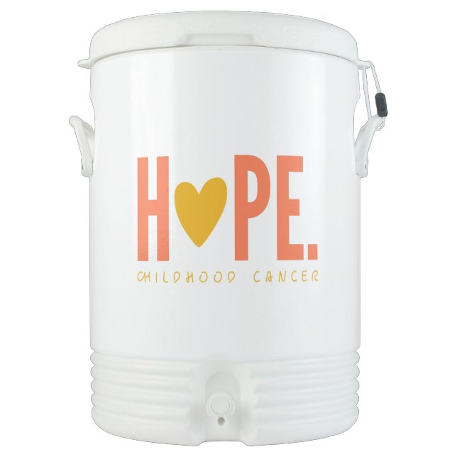 childhood cancer Igloo Beverage Cooler (Front)
