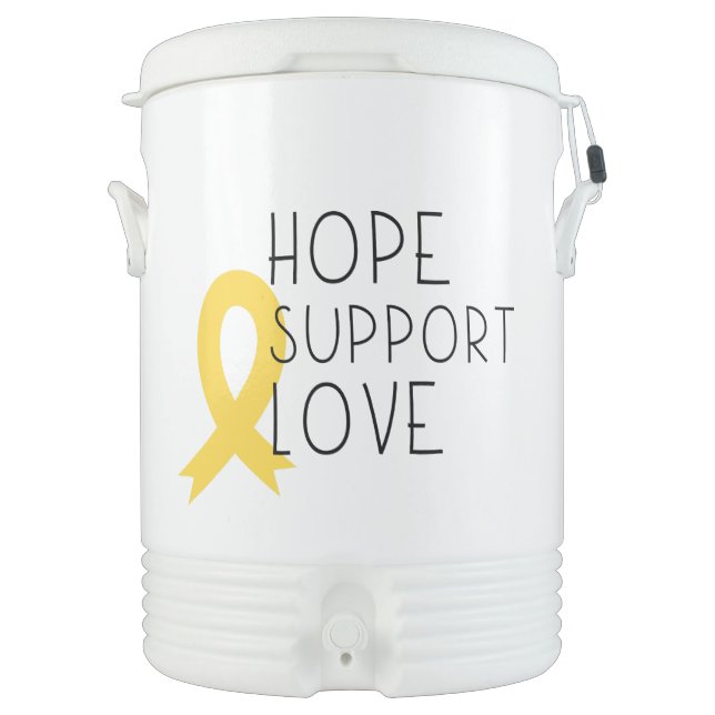 childhood cancer Igloo Beverage Cooler (Front)