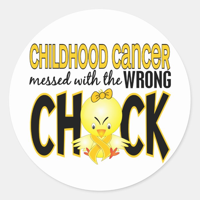 Cancer Ribbon Stickers, Childhood Cancer Ribbon Sticker Designs