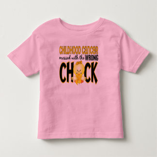 Childhood Cancer Messed With The Wrong Chick Toddler T-shirt