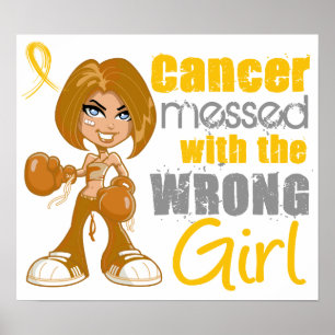 Childhood Cancer Messed With The Wrong Girl Poster