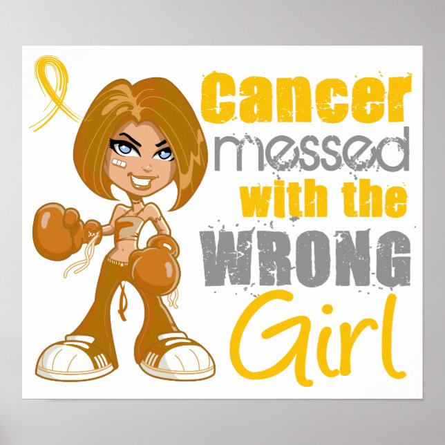 Childhood Cancer Messed With The Wrong Girl Poster (Front)