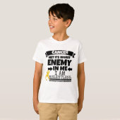 Childhood Cancer Met Its Worst Enemy in Me T-Shirt (Front Full)