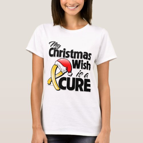Childhood Cancer My Christmas Wish is a Cure T_Shirt