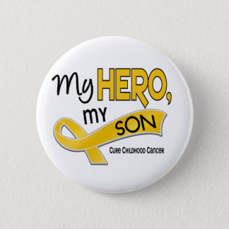 Childhood Cancer MY HERO MY SON 42 Button