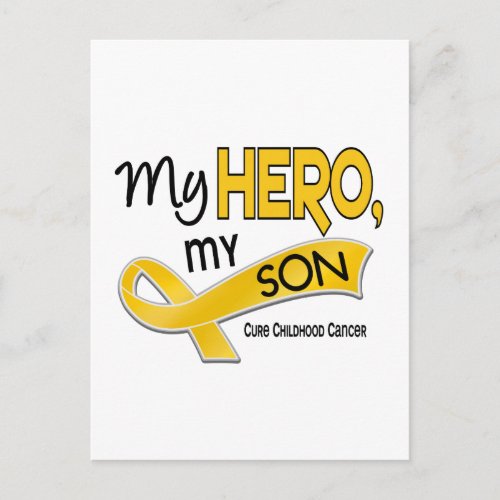 Childhood Cancer MY HERO MY SON 42 Postcard