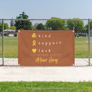 childhood cancer Personalized Banner Outdoor Sign