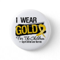 Childhood Cancer Ribbon For The Children Button