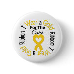 Childhood Cancer Ribbon For The Cure Pinback Button