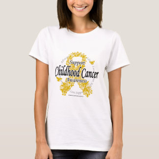 Childhood Cancer Ribbon of Butterflies T-Shirt